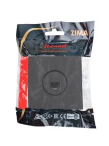 Розетка телефонная СП ZIMA IP20 евро стандарт механизм черн. бархат LEZARD 704-4288-137 — изображение 3