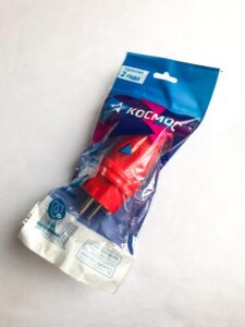 Вилка прямая 16А IP44 красн. КОСМОС VKsm-Z-IP(R)16A — изображение 2