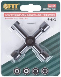 Ключ универсальный для электрошкафов 4-в-1 FIT 60105 — изображение 5