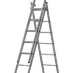 Лестница трехсекционная 3х10 H=285/481/674см 12.19кг алюм. FIT 65435