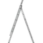 Лестница трехсекционная 3х10 H=285/481/674см 12.19кг алюм. FIT 65435 — изображение 3