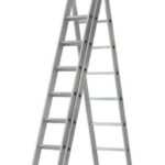 Лестница трехсекционная 3х12 H=343/594/841см 17.83кг усиленная алюм. FIT 65438