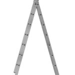 Лестница трехсекционная 3х12 H=343/594/841см 17.83кг усиленная алюм. FIT 65438 — изображение 3