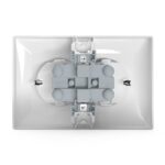 Розетка 2-м СП AVA 16А IP20 с заземл. защ. шторки в сборе бел. TOKOV ELECTRIC TKL-AV-R2FZSF-C01 — изображение 2