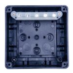 Коробка распределительная 110х110х67мм IP65 в комплекте с клеммным рядом 5х6кв.мм 41А черн. Extherm JB-60-BL — изображение 2