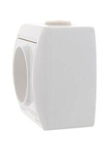 Розетка 1-м ОП Nata 16А IP20 без заземл. керамика бел. LEZARD 710-0200-121 — изображение 2