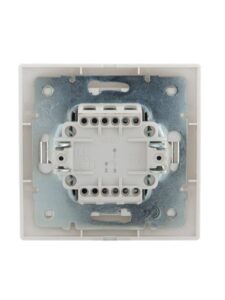 Переключатель проходной 1-кл. СП Mira 10А IP20 с бел.вставкой бел. LEZARD 701-0202-105 — изображение 2