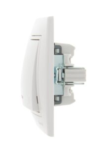 Выключатель 1-кл. СП Mira 10А IP20 с подсветкой с бел. вставкой бел. LEZARD 701-0202-111 — изображение 5