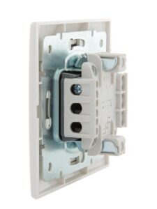Выключатель 1-кл. СП Mira 10А IP20 с подсветкой с бел. вставкой бел. LEZARD 701-0202-111 — изображение 2