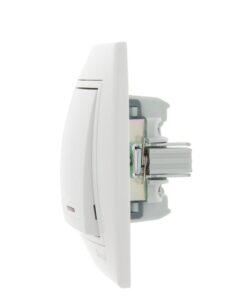 Выключатель 2-кл. СП Mira 10А IP20 с подсветкой с бел. вставкой бел. LEZARD 701-0202-112 — изображение 3