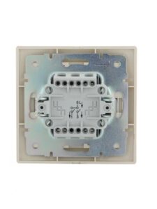 Выключатель 2-кл. СП Mira 10А IP20 со вставкой крем. LEZARD 701-0303-101 — изображение 3
