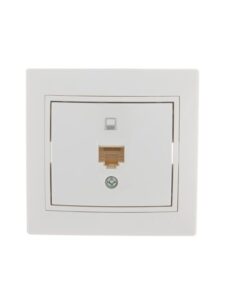 Розетка компьютерная 1-м СП Mira RJ45 бел./бел. LEZARD 701-0202-139