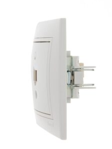 Розетка компьютерная 1-м СП Mira RJ45 бел./бел. LEZARD 701-0202-139 — изображение 4