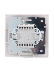 Выключатель 2-кл. СП Mira 10А IP20 с сер. вставкой бел. LEZARD 701-0215-101 — изображение 3