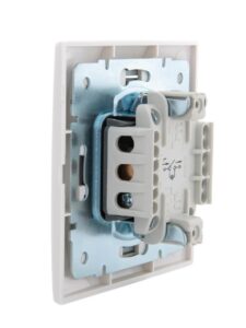 Выключатель 1-кл. СП Mira 10А IP20 с подсветкой с сер. вставкой бел. LEZARD 701-0215-111 — изображение 2