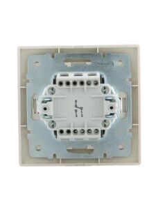 Переключатель проходной 1-кл. СП Mira 10А IP20 со вставкой крем. LEZARD 701-0303-105 — изображение 3