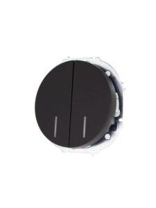 Выключатель 2-кл. СП OSEN 10А IP20 с подсветкой механизм черн. бархат LEZARD 743-4288-112 — изображение 4
