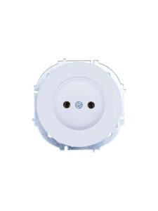 Розетка 1-м СП OSEN без заземл. ПБТ бел. LEZARD 743-0288-121B