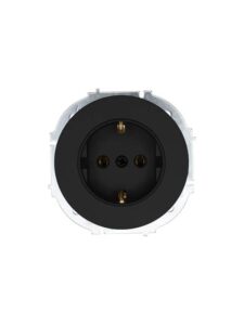 Розетка 1-м OSEN IP20 16А с заземл. ПБТ механизм черн. бархат LEZARD 743-4288-122B