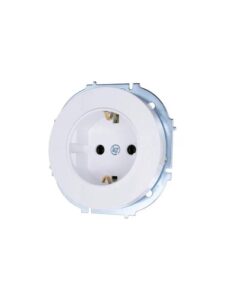 Розетка 1-м OSEN IP20 с заземл. ПБТ бел. LEZARD 743-0288-122B — изображение 4