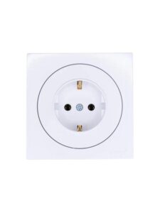Розетка 1-м OSEN IP20 с заземл. ПБТ бел. LEZARD 743-0288-122B — изображение 2