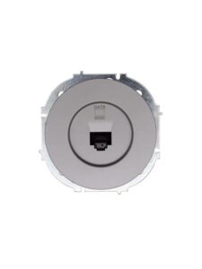 Розетка компьютерная СП OSEN RJ45 кат.6 механизм сер. матов. LEZARD 743-7488-140