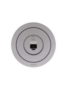 Розетка компьютерная СП OSEN RJ45 кат.6 механизм сер. матов. LEZARD 743-7488-140 — изображение 3