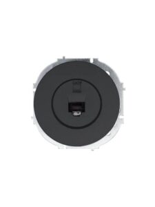 Розетка компьютерная СП OSEN RJ45 кат.6 механизм черн. бархат LEZARD 743-4288-140