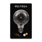 Лампа светодиодная Loft Led G95 3Вт 3000К E27 Voltega 8521 — изображение 5