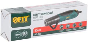 Фен технический "мини" 350Вт 200/350град. 150/200л/мин FIT 80601 — изображение 2