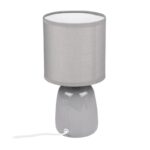 Светильник настольный JH2-02-gy E14 IP20 130х130х255мм керамика; ткань; PVC-пластик сер. JazzWay 5062320 — изображение 6