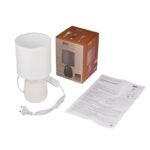 Светильник настольный JH2-02-wh E14 IP20 130х130х255мм керамика; ткань; PVC-пластик бел. JazzWay 5062313 — изображение 5