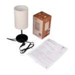 Светильник настольный JH3-01-iv E14 IP20 110х110х310мм метал.; ткань; PVC-пластик беж. JazzWay 5062351 — изображение 5