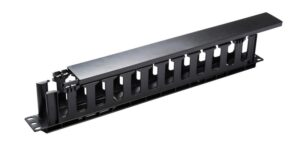 Органайзер кабельный 19дюйм 1U с крышкой TOKOV ELECTRIC TKE-CM-1U-PC — изображение 2