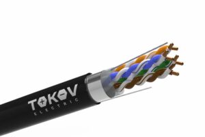 Кабель витая пара F/UTP 4х2х24AWG(0.51мм) кат.5E PE outdoor Fluke tested 305м (м) PRO TOKOV ELECTRIC TKP-C05-F42-5E-305-OD