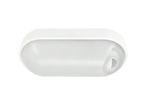Светильник светодиодный WP 15 C 12W OP 840 W10L22 WH MDM 220х106х60мм 12Вт 4000К IP65 ЖКХ овал. пылевлагозащ. с датчиком движения бел. Русский Свет 15071524500