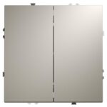 Переключатель проходной 2-кл. СП S70 10А механизм кашемир Voltum VLS020303