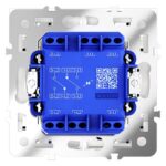 Переключатель проходной 2-кл. СП S70 10А с подсветкой механизм кашемир Voltum VLS020403 — изображение 4