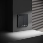 Переключатель проходной 2-кл. СП S70 10А с подсветкой механизм графит Voltum VLS020407 — изображение 2