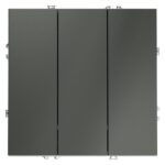 Выключатель 3-кл. СП S70 10А механизм титан Voltum VLS030106