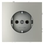 Розетка 1-м СП S70 16А с заземл. механизм сталь Voltum VLS040105