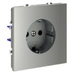 Розетка 1-м СП S70 16А с заземл. механизм сталь Voltum VLS040105 — изображение 7