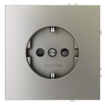 Розетка 1-м СП S70 16А с заземл. защ. шторки механизм шелк Voltum VLS040204