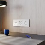 Розетка 1-м СП S70 16А с USB A+С с заземл. защ. шторки механизм бел. матов. Voltum VLS040502 — изображение 3