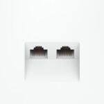 Розетка компьютерная 2-м СП S70 RJ45 + RJ45 кат.6 механизм бел. матов. Voltum VLS060202 — изображение 2