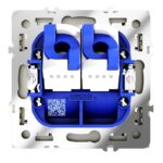 Розетка компьютерная 2-м СП S70 RJ45 + RJ45 кат.6 механизм шелк Voltum VLS060204 — изображение 4