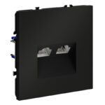 Розетка компьютерная 2-м СП S70 RJ45 + RJ45 кат.6 механизм черн. матов. Voltum VLS060208 — изображение 3