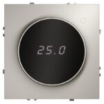 Терморегулятор электронный S70 с индикацией и датчиком для теплого пола механизм кашемир Voltum VLS070103