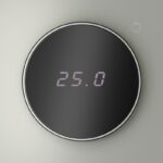 Терморегулятор электронный S70 с индикацией и датчиком для теплого пола механизм сталь Voltum VLS070105 — изображение 6