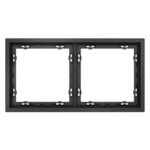 Рамка 2-м S70 пластик. графит Voltum VLS100207